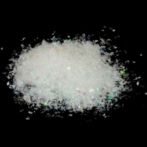 Article Fausse neige flocons de neige artificiels neige blanc paillettes 200g