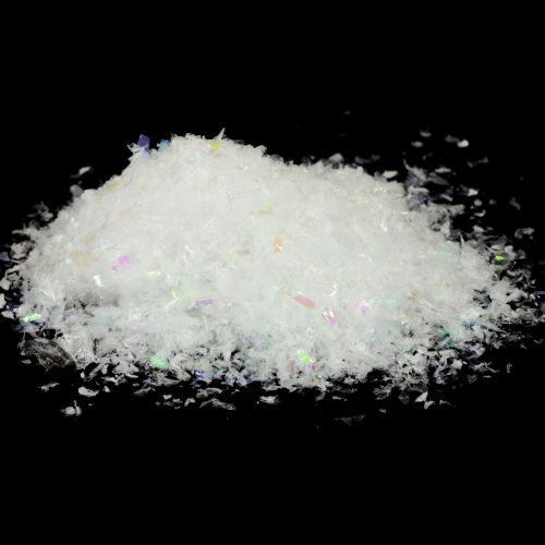 Article Fausse neige flocons de neige artificiels neige blanc paillettes 200g