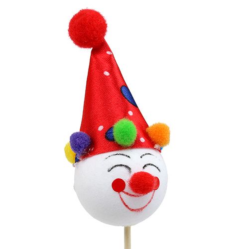 Floristik24 Bouchon décoratif décoration de table de fête de clown 6pcs