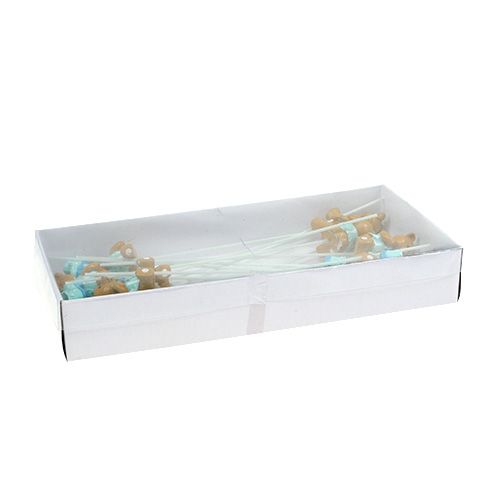 Article Plug décoratif ours, chaussure bleu 1,5-4cm 16 pcs