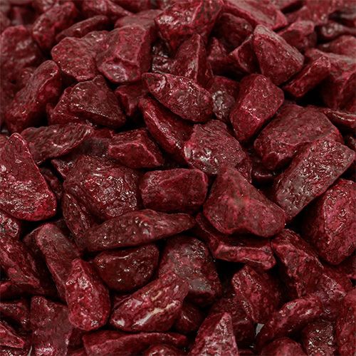 Floristik24 Pierres décoratives 9mm - 13mm 2kg Bourgogne