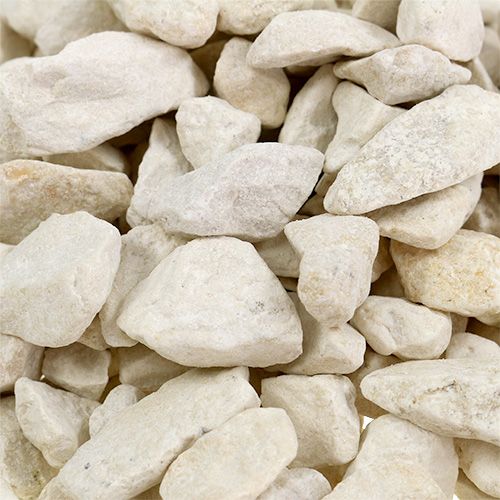 Floristik24 Pierres décoratives 9mm - 13mm 2kg crème