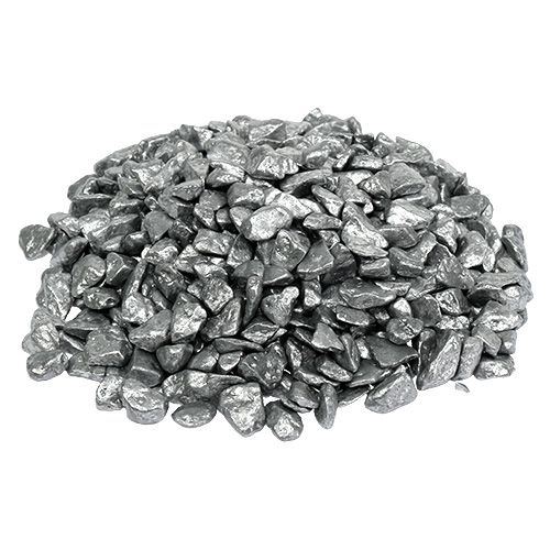 Floristik24 Pierres décoratives 9mm - 13mm 2kg argent