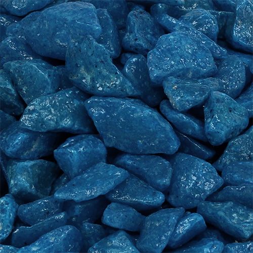 Floristik24 Pierres décoratives 9mm - 13mm bleu foncé 2kg