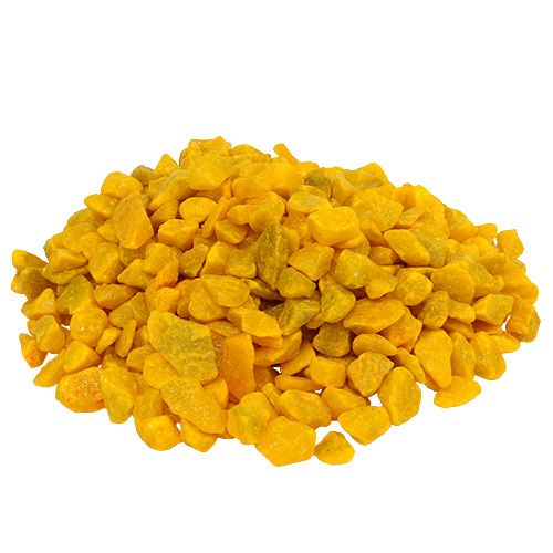 Floristik24 Pierres décoratives 9mm - 13mm jaune 2kg