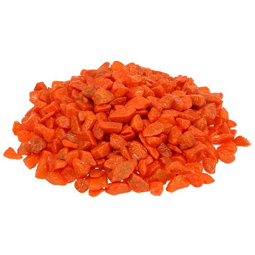 Floristik24 Pierres décoratives 9mm - 13mm orange 2kg