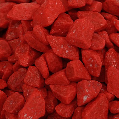 Floristik24 Pierres décoratives 9mm - 13mm rouge 2kg
