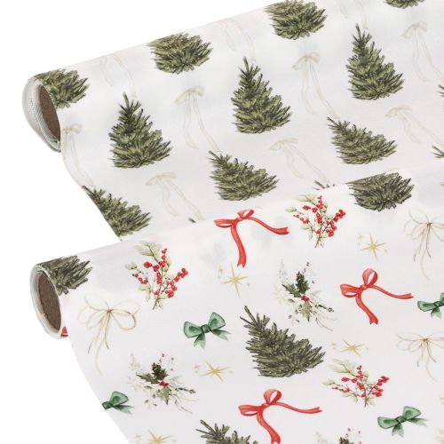 Tissu décoratif de Noël, vendu au mètre, largeur 120 cm, 2 pièces acheter | Floristik24.be