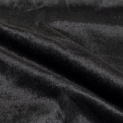 Floristik24 Tissu déco velours noir 140cm x 270cm