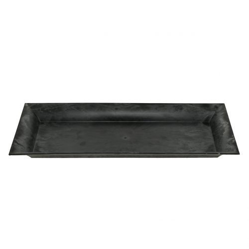 Article Plateau décoratif marbré anthracite 36x17cm 6pcs