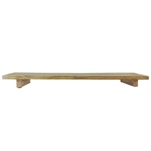 Floristik24 Plateau décoratif en bois avec base en bois de manguier 80x6x27,5cm
