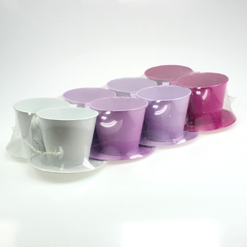 Floristik24 Coupe décorative avec assiette. Ø12cm H10cm 8pcs