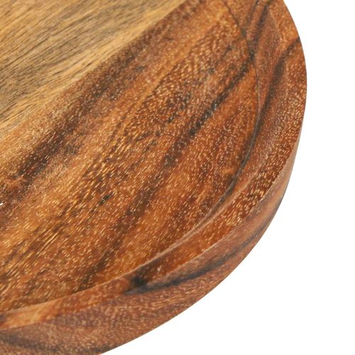 Article Assiette décorative plateau décoratif bois d'acacia naturel huilé Ø20cm