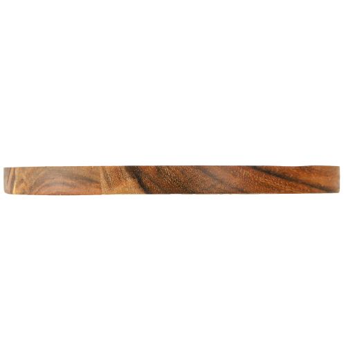 Article Assiette décorative plateau décoratif bois d'acacia naturel huilé Ø20cm