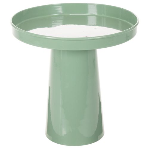Plateau décoratif en métal vert, à base ronde, pour compositions florales, 20 cm acheter | Floristik24.be