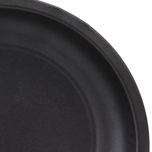Article Assiette décorative ronde en métal noir Ø23cm H2,5cm 5pcs