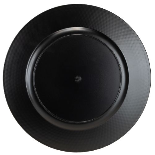 Article Assiette décorative assiette décorative ronde en plastique argent Ø33cm