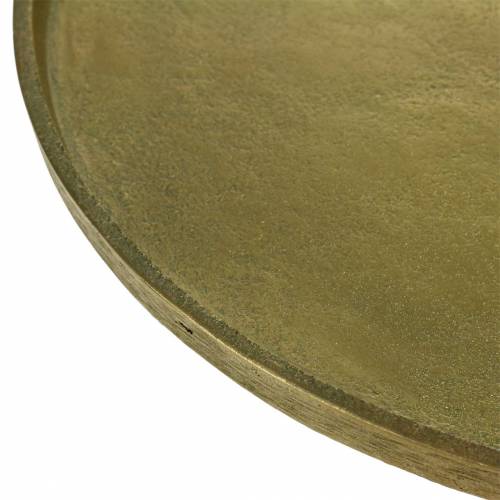 Floristik24 Assiette décorative en terre cuite Ø30cm or