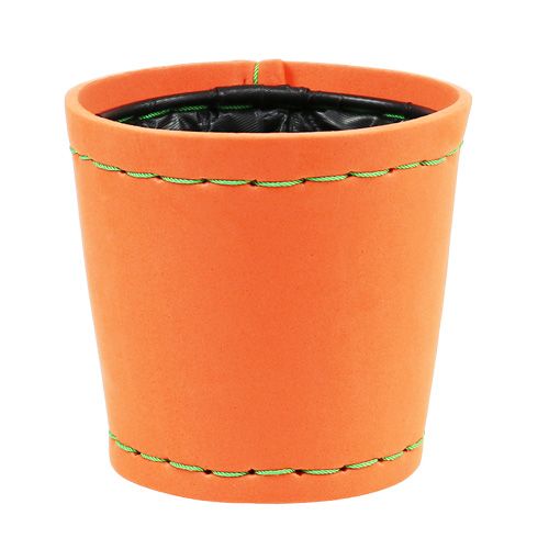 Floristik24 Jardinière orange Ø12cm H11,5cm