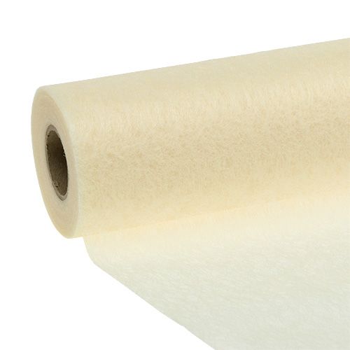 Polaire déco crème 23cm 25m
