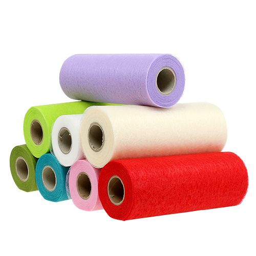 Intissé décoratif chemin de table coloris au choix 23 cm 25 m