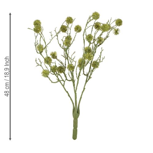 Article Branche décorative de liquidambar fruits vert clair 48cm