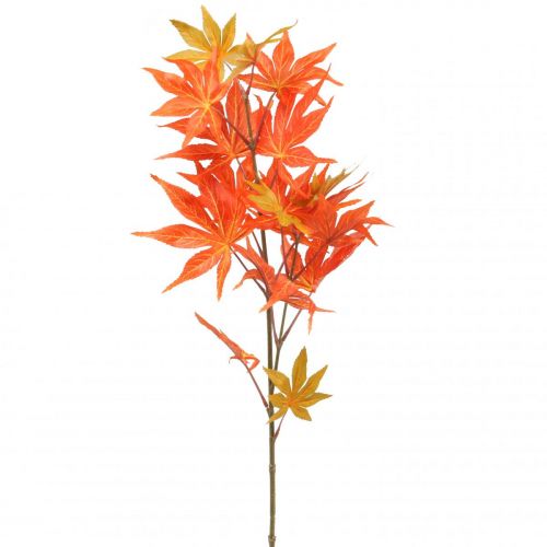 Déco branche érable feuilles orange branche artificielle automne 80cm