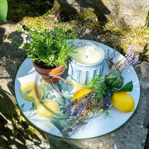 Floristik24 Déco Branche Méditerranée Déco Citrons Artificiel 30cm