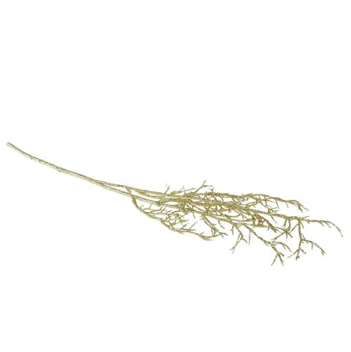 Article Branche décorative à paillettes Branche de Noël dorée L55cm