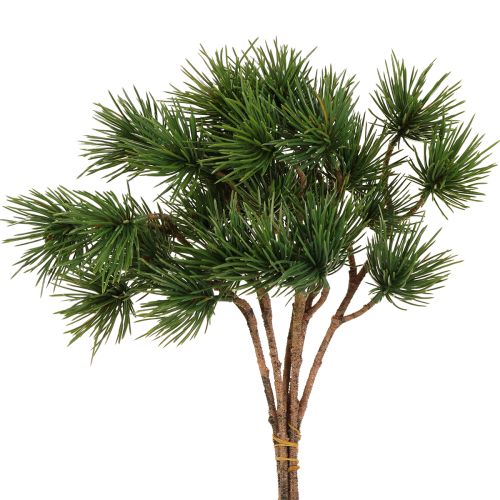 Branches décoratives de pin artificielles vertes 28 cm 6 pièces