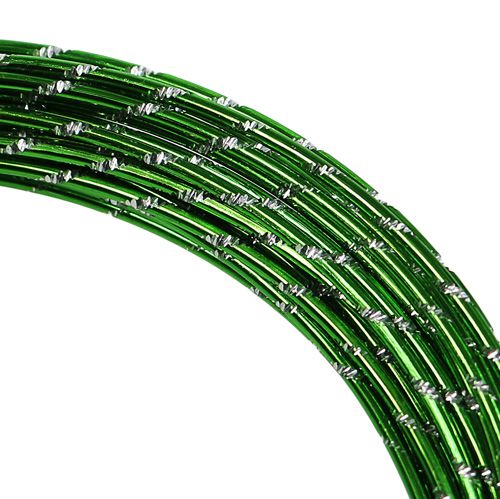 Floristik24 Fil aluminium diamant vert pomme 2mm 10m