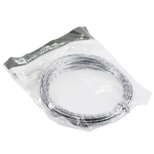 Article Fil aluminium diamant argent 2mm 10m