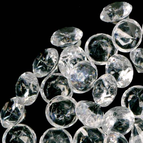 Article Pierres décoratives diamant acrylique clair Ø1.8cm 150g décoration éparse