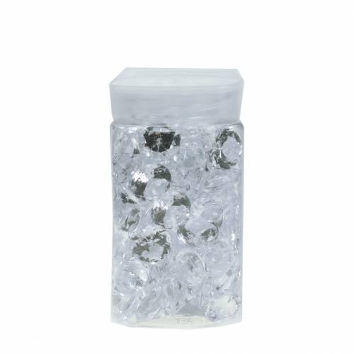 Floristik24 Pierres décoratives diamant acrylique clair Ø1.8cm 150g décoration éparse