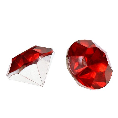 Article Diamants en acrylique 8 mm rouge 50 g