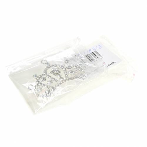 Article Décoration de Noël Couronne de diamants à suspendre 6cm