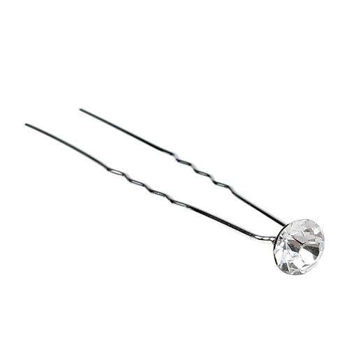 Floristik24 Aiguille diamant mariage argent Ø8mm L7cm 20 pcs