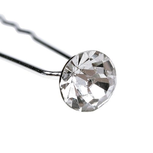 Floristik24 Aiguille diamant mariage argent Ø8mm L7cm 20 pcs