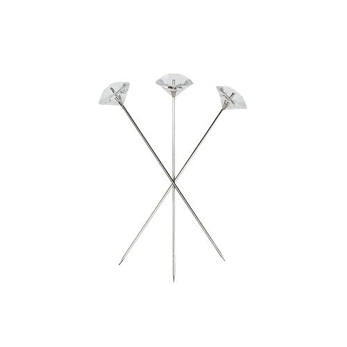 Article Aiguilles diamant Ø6mm trans clear 85 pièces