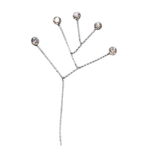 Floristik24 Fil de diamant clair brillant 10cm 12 pièces