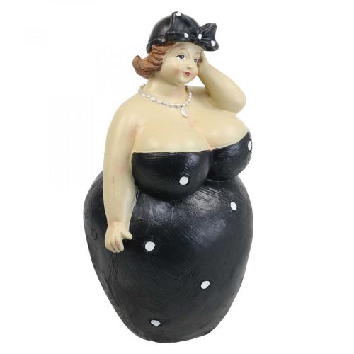 Floristik24 Figurine décorative femme potelée, grosse dame, décoration salle de bain H23cm