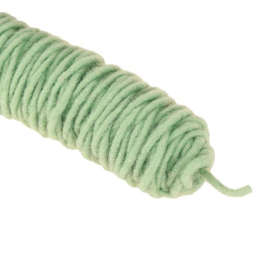 Article Fil de mèche cordon feutre vert clair 55m