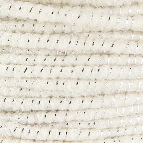 Article Fil de mèche Glamour Blanc/Argent avec fil 33m