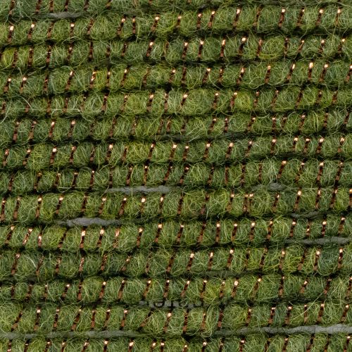 Floristik24 Cordon en laine verte avec fil doré, 5 m x 5 mm avec fil métallique, pour la décoration et les loisirs créatifs