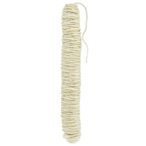 Fil de mèche cordon de laine fil de laine cordon feutre crème L55m