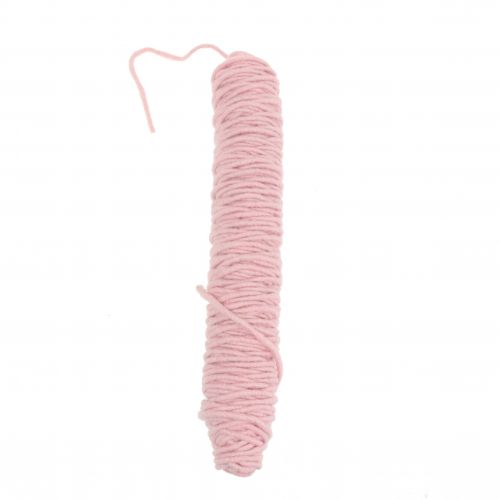 Floristik24 Fil de mèche cordon feutre rose 55m
