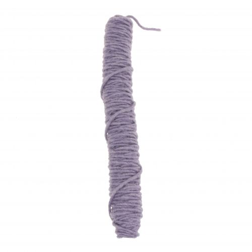 Article Fil de mèche cordon feutre violet clair 55m