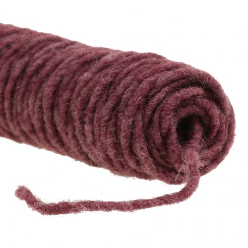 Article Fil de mèche cordon feutre violet 55m