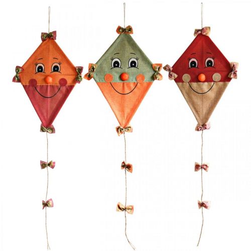 Floristik24 Déco dragon à suspendre décoration automne jute trié 40×55cm 3pcs