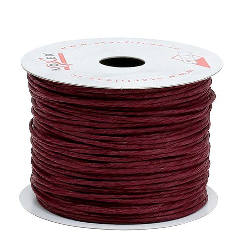 Floristik24 Fil enroulé 50m Bordeaux